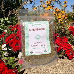 Whole Circle Farms WCF- Ground Hemp  Perfect for Baking -  2oz (56g)  CBD 8%,
