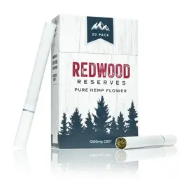 RedWood Reserves RedWood Reserves- CBD Smokes Original ,20 pack, 1200 MG CBD
