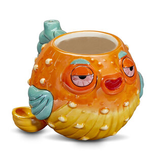LuvBuds LuvBuds- Roast & Toast Ceramic Pipe - Lil'Puff - Pufferfish