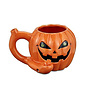 LuvBuds LuvBuds- Roast & Toast Ceramic Pipe Mug - Jack O'Lantern