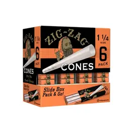 Zig-Zag ZigZag- Cones - 6pk- Ultra Thin 1 1/4