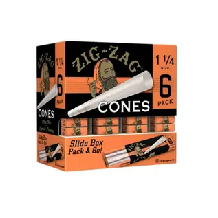 Zig-Zag ZigZag- Cones - 6pk- Ultra Thin 1 1/4