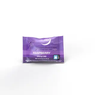 Angel Industries Blossom- Single Vegan Gummy- 200mg CBD, Raspberry