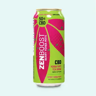Zentopia Zentopia- CBD 50mg- Berry- Yerba Mate- Boost- Tea Drink 150mg Caffeine