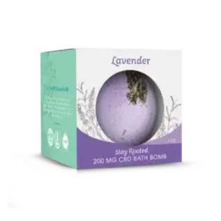 Healthy Roots - Bath Bomb Lavender 200mg CBD