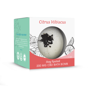 Healthy Roots - Bath Bomb Citrus Hibiscus 200mg CBD