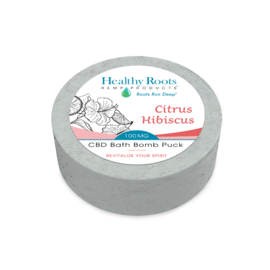 Healthy Roots - Bath Puck Citrus Hibiscus 100mg CBD
