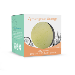 Healthy Roots Healthy Roots - Bath Bomb Lemongrass Orange 200mg CBD