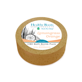 Healthy Roots - Bath Puck Lemongrass Orange 100mg CBD
