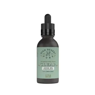 High Desert Pure HighDesertPure- Tincture-Clear 4000mg,  1:1 CBD : CBG