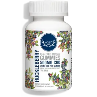 wyld WYLD: Hemp Gummies- 10ct Huckleberry 250mg CBD