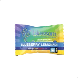 Angel Industries Blossom- Single Vegan Gummy- 33mg CBD,CBG,CBN, Blueberry Lemonade