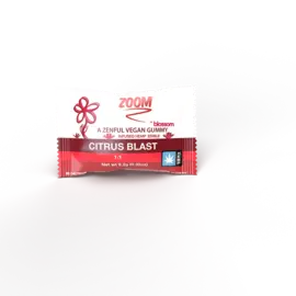 Angel Industries Blossom-ZOOM- Single Vegan Gummy- 50mgCBG;CBD, Citrus Blast
