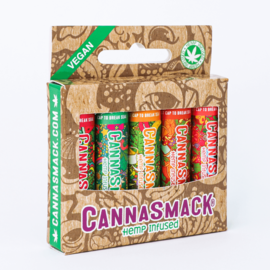 Cannasmack CannaSmack: Vegan 5pk:  BubbleGum,Watermelon,OrangeCrush,BananaOG,PassionFruitHaze