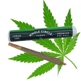 Whole Circle Farms WCF - Midwest,  1g CBD Pre-Roll 11.9%, THC 0.3%