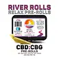 Metolius Metolius- River Rolls- PreRoll - CBD & CBG- x6, 1:1 - "Dis,Iso,Kief"