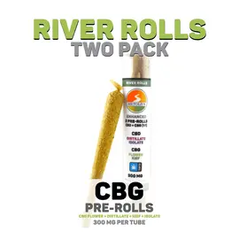 Metolius Metolius- River Rolls- Enhanced- PreRoll -Green- "CBG -CBD"  x2, 2gr,