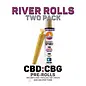 Metolius Metolius- River Rolls- Enhanced- PreRoll -Purple- "CBG -CBD"  x2, 2gr,