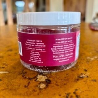 Whole Circle Farms WCF - Gummies 30 ct Sleep, 20mg CBD, 10mg CBN, VEGAN