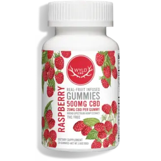 wyld WYLD: Hemp Gummies - 40ct Raspberry CBD 1000mg