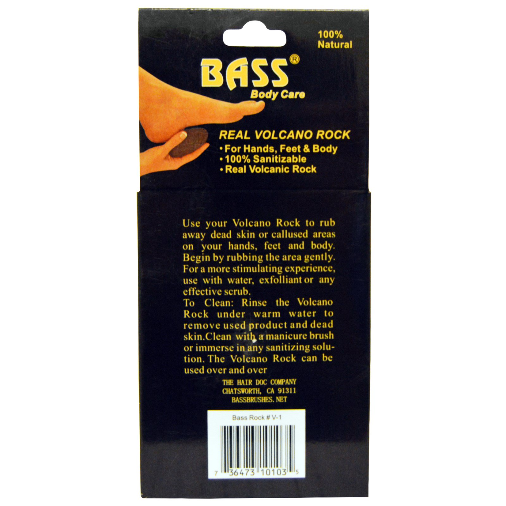 Bass Bass Body Care - Real Volcanic Rock