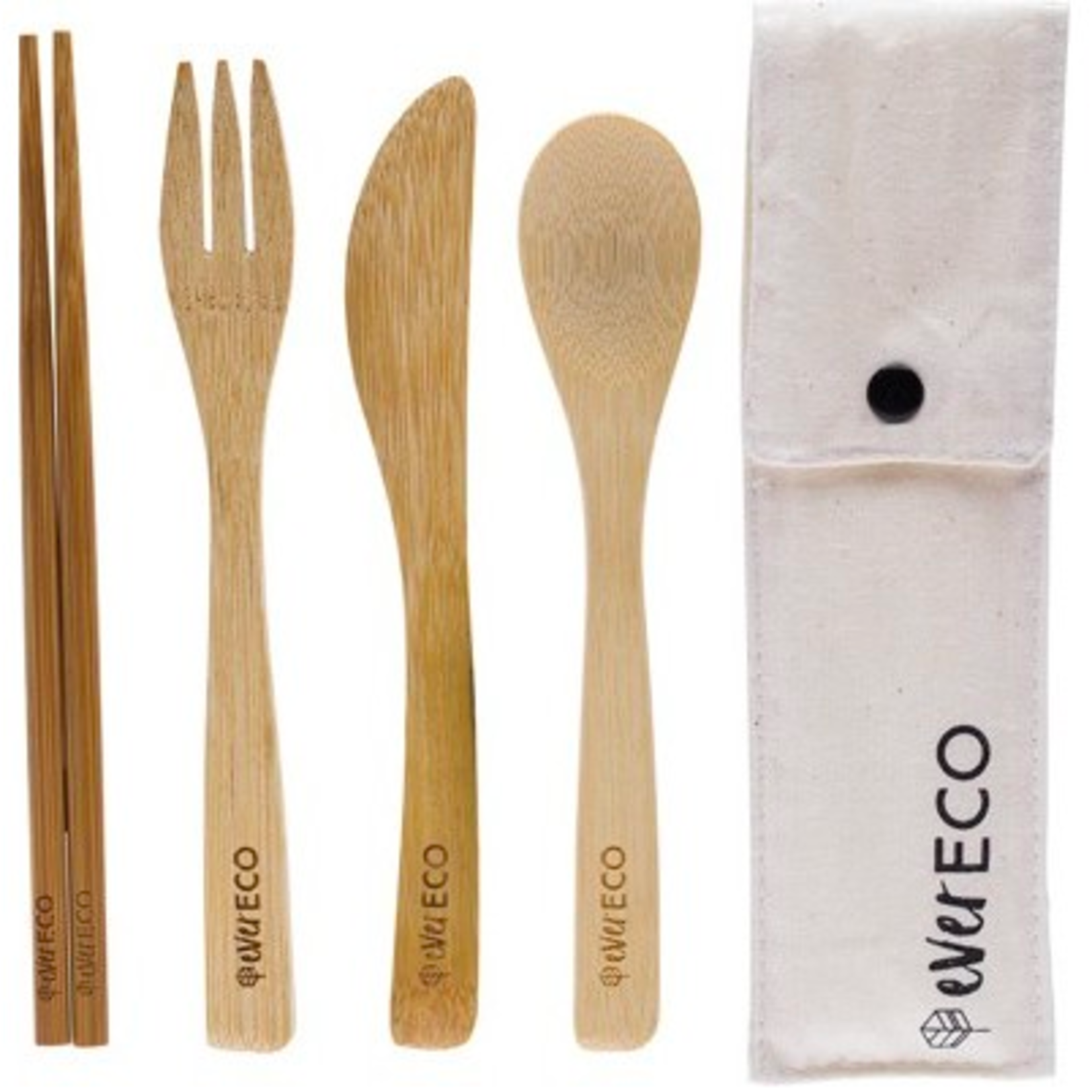 Ever Eco Ever Eco Bamboo Cutlery with Chopsticks
