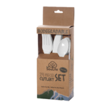 EcoSoulife EcoSoulife Cornstarch disposable cutlery set 24pc