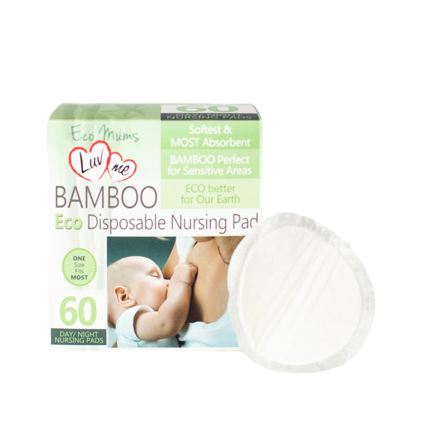 Luvme Luvme Bamboo Eco Disposable Breast Pads