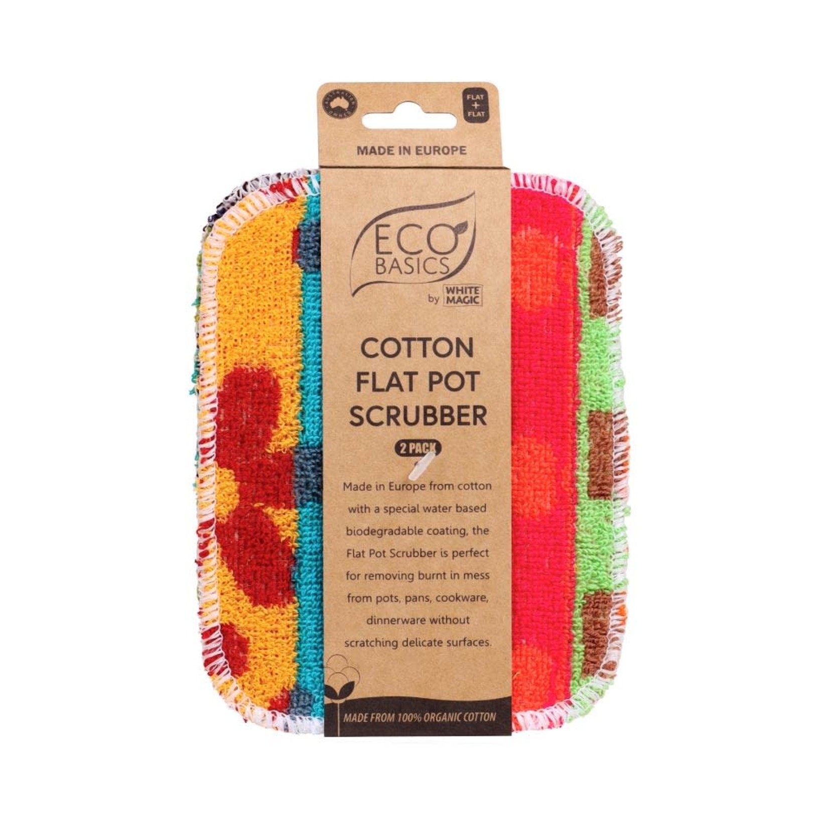 Eco Basics Eco Basics Flat Pot Scrubber 2pk