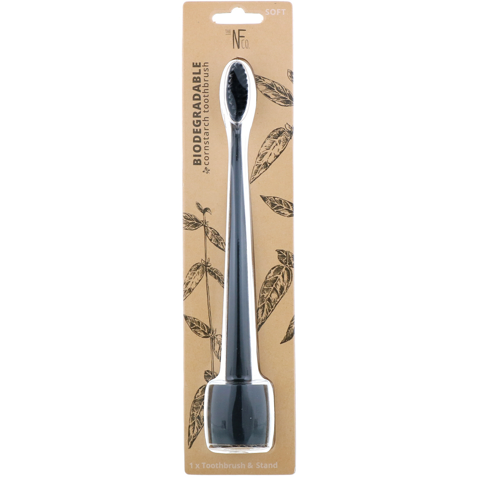 The NF Co. The Natural Family Co. Cornstarch toothbrush & stand