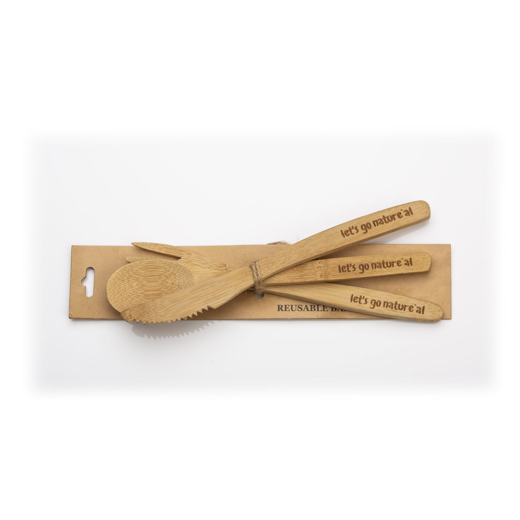 Let's Go Nature'al Let's Go Natureal Reusable Bamboo Cutlery Set