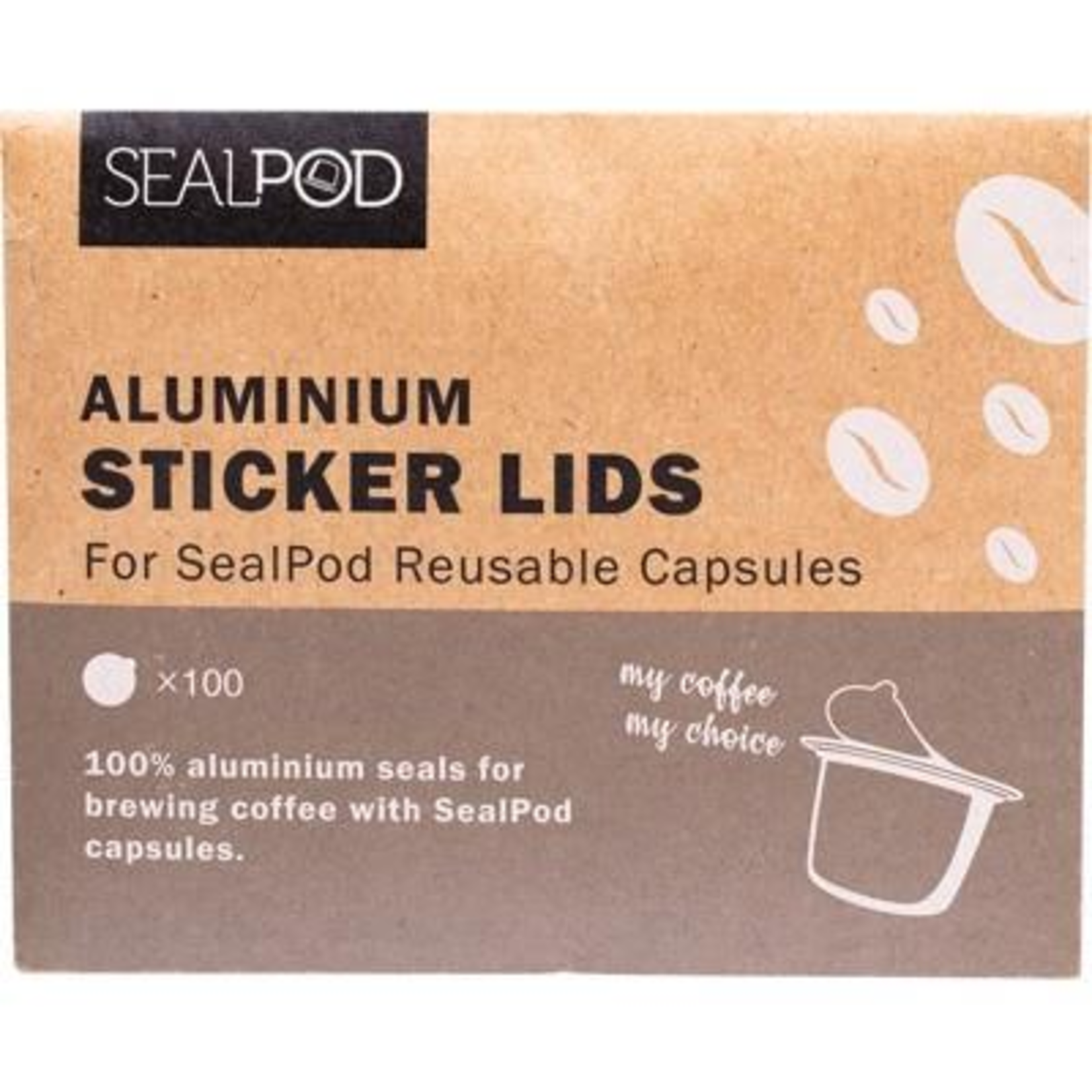 SealPod SealPod Sticker Lids 100 pack