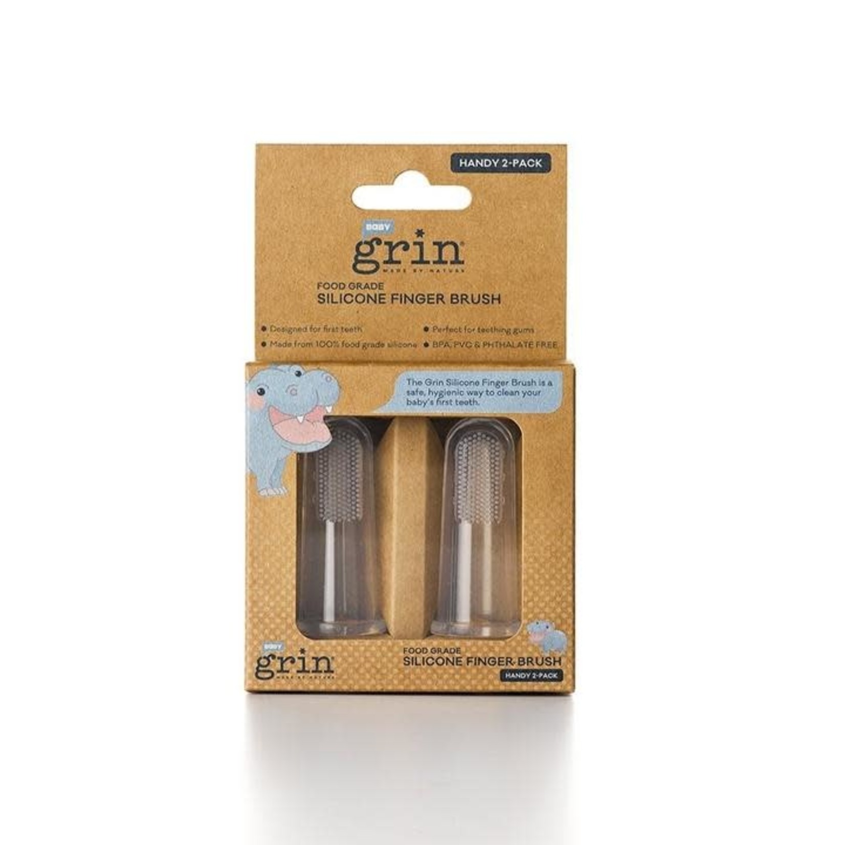 Grin GRIN Silicone Finger Brush 2pk