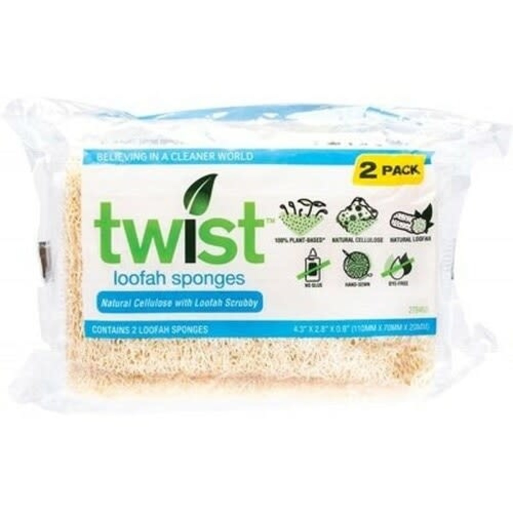 Twist Twist Loofah Sponges 2pk