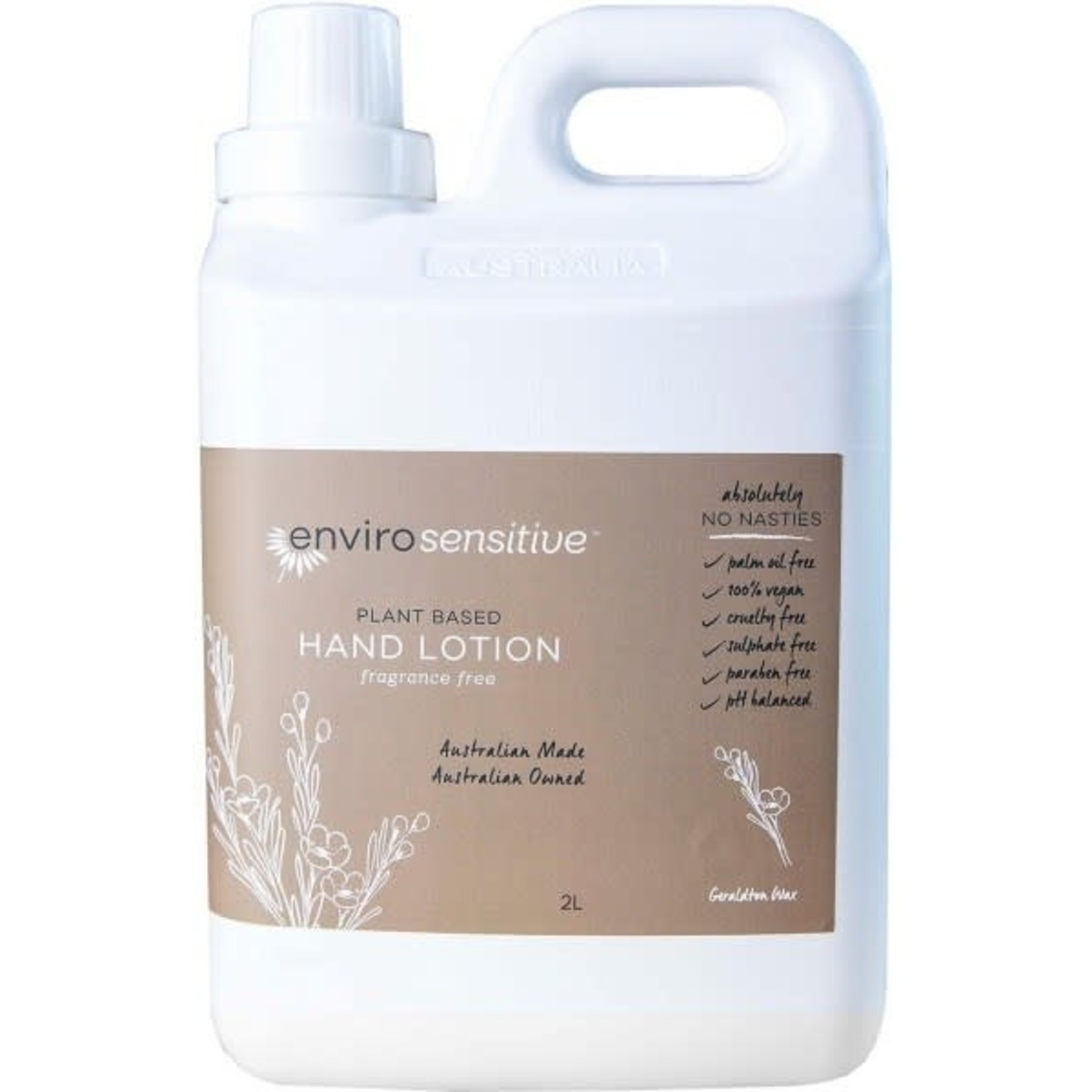 EnviroCare Enviro Sensitive Plant Based Hand Lotion Fragrance Free 2L