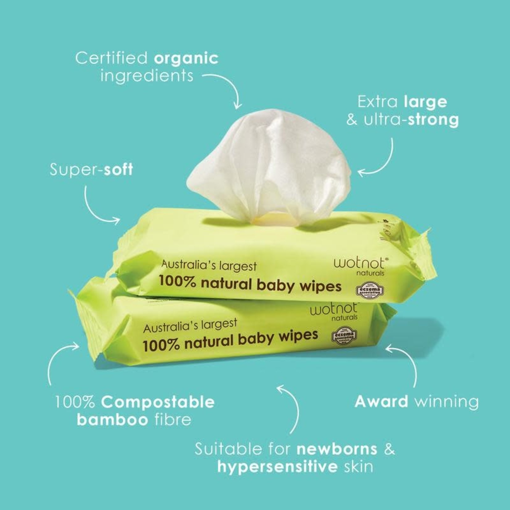 Wotnot Wotnot Biodegradable Baby Wipes