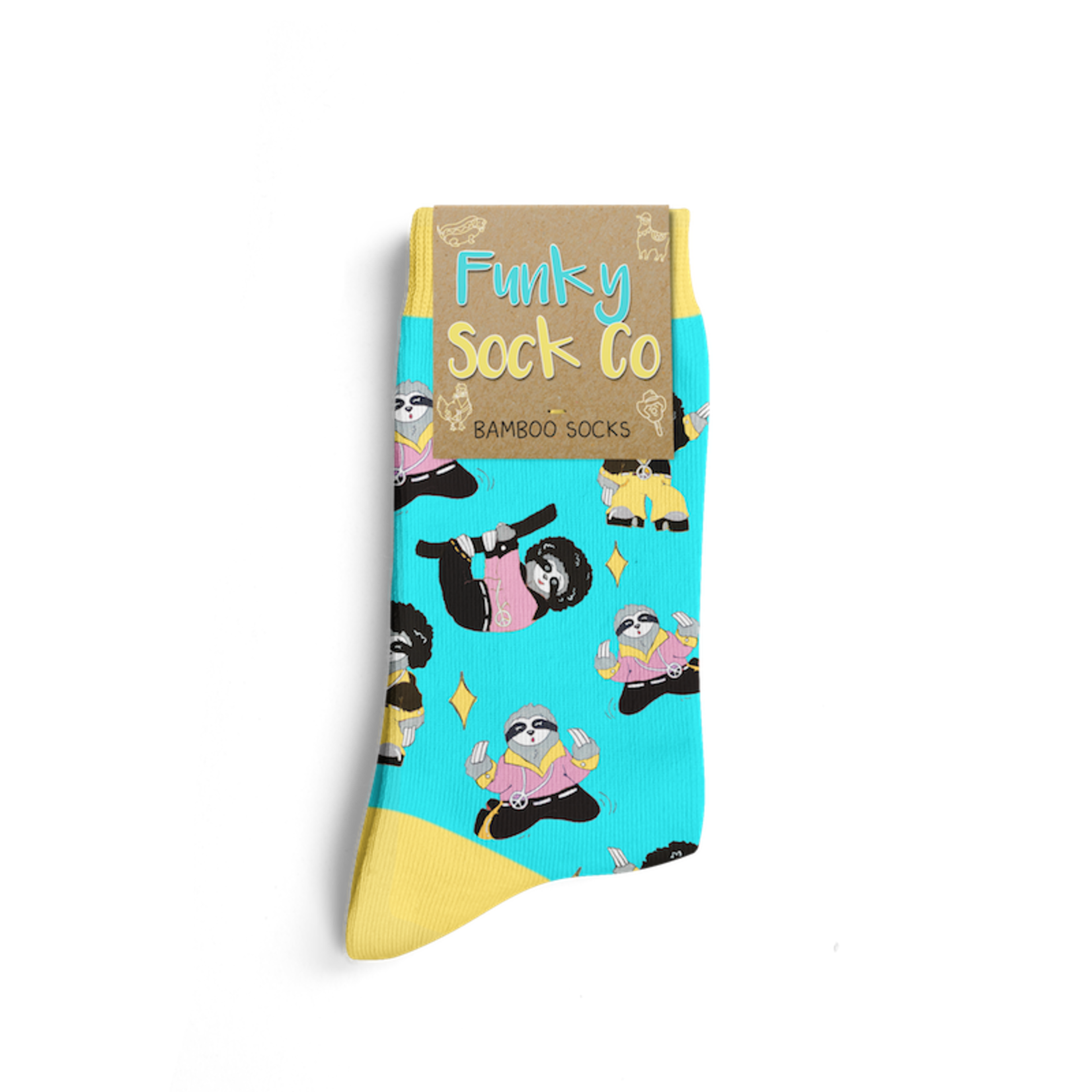 Funky Sock Co. Funky Sock Co. Bamboo Socks Funkalicious Disco Sloths