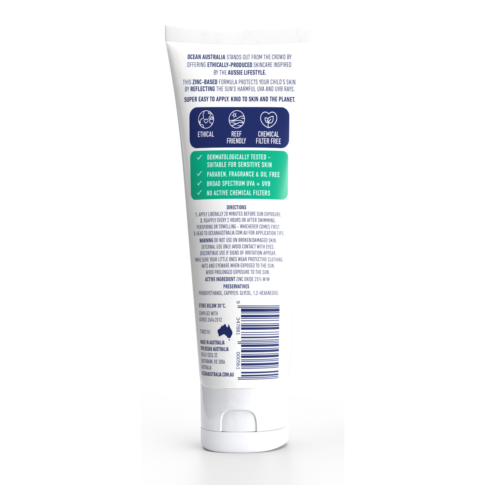 Ocean Australia Kids Sunscreen 120g SPF 50+ Eco Revolution