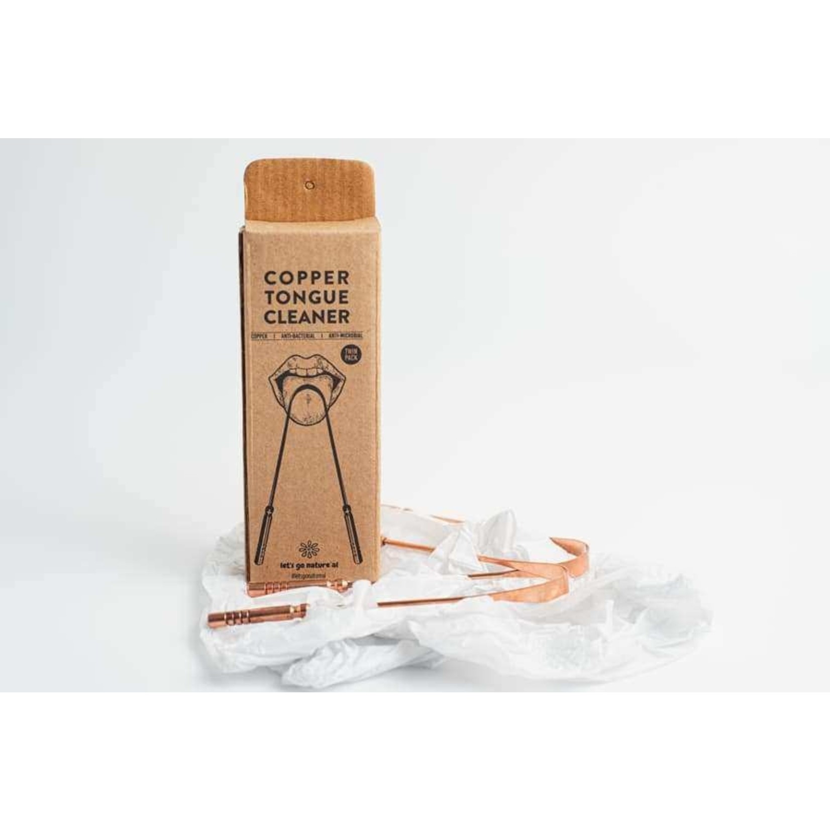 Let's Go Nature'al Let's Go Nature'al Copper Tongue Cleaner twin pack