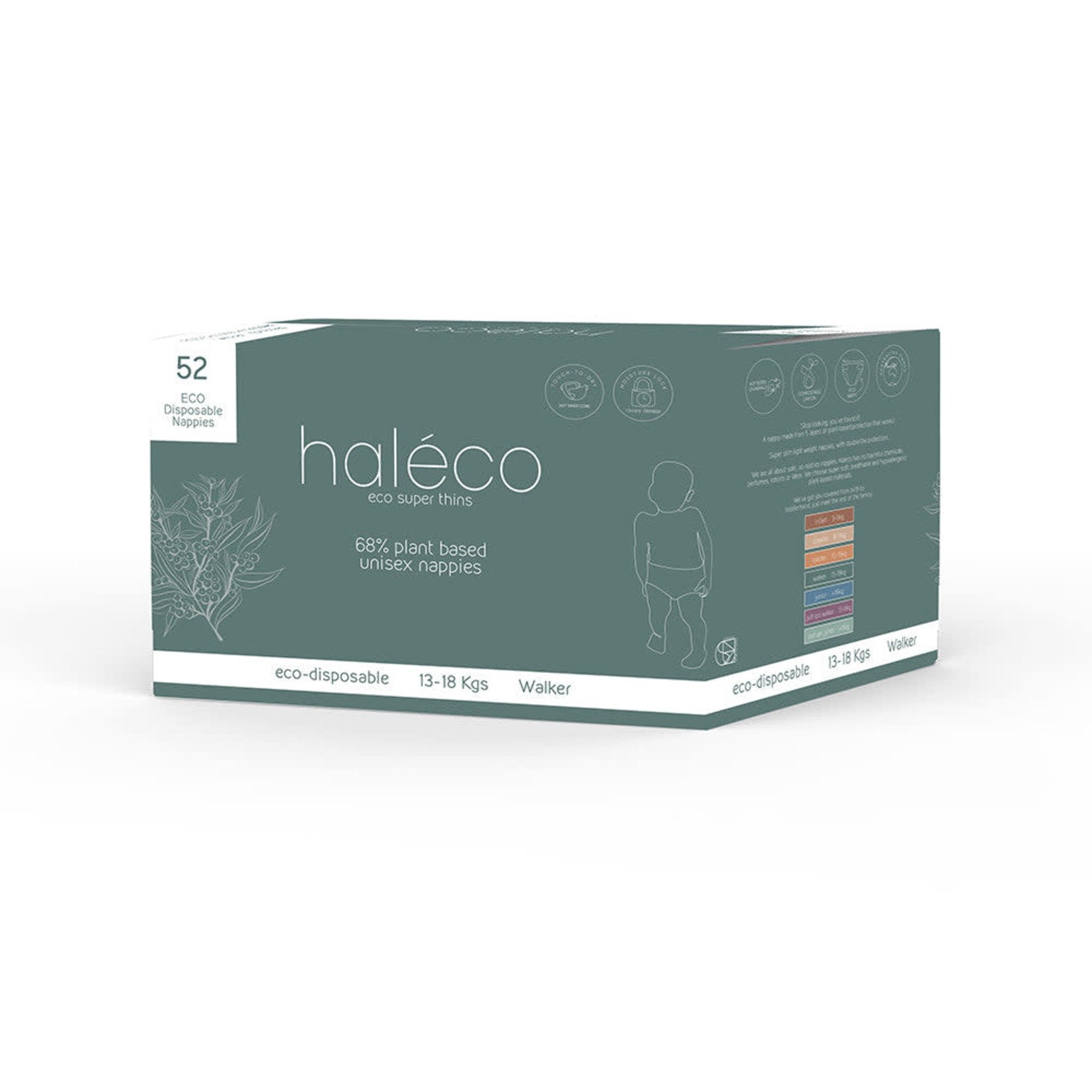 Luvme Haleco by Luvme Plant Based Walker Nappies (13-18kg) 52 Box