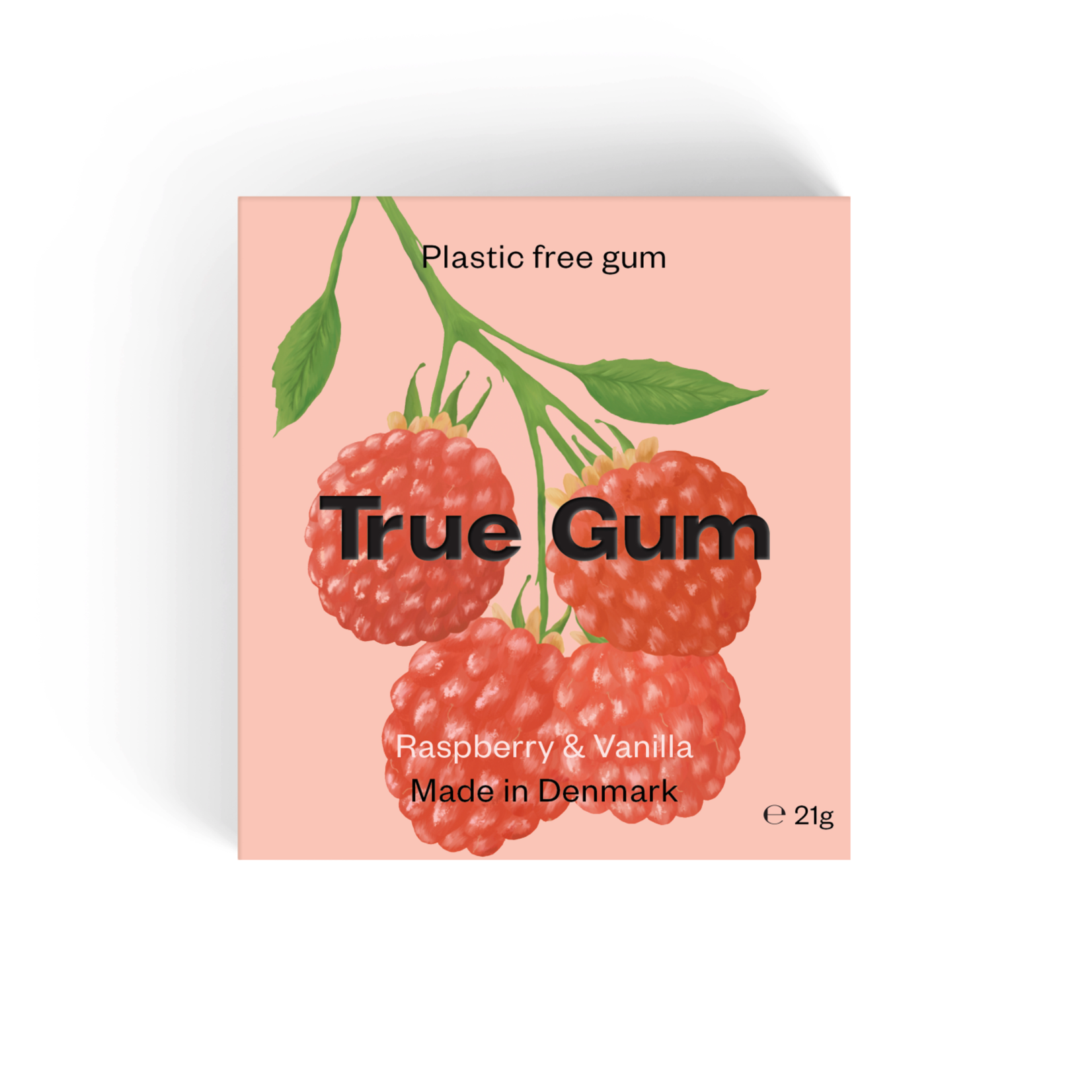 True Gum True Gum Plastic Free Gum Raspberry & Vanilla