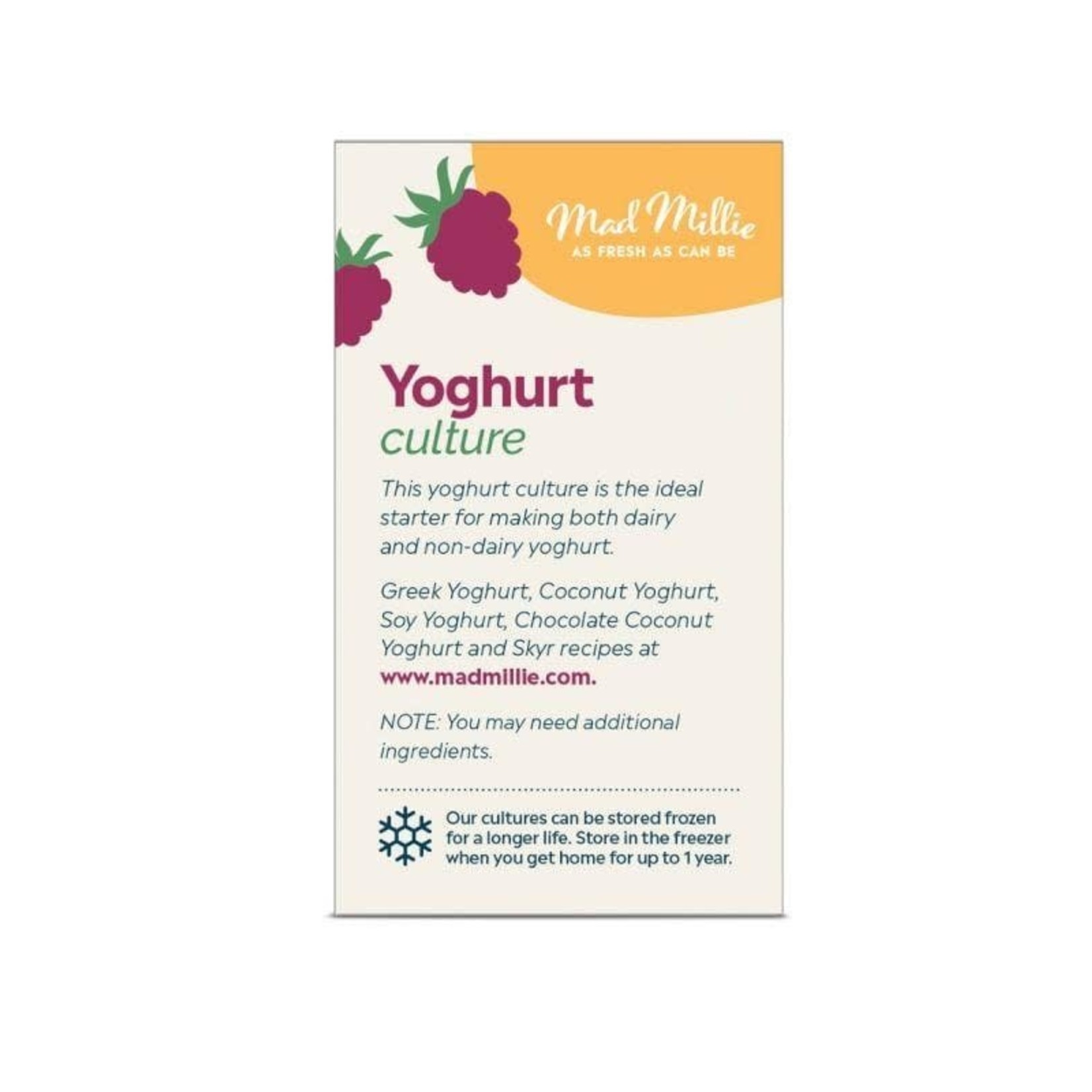 Mad Millie Mad Millie Dairy Free Yoghurt Culture Sachets 5 pack