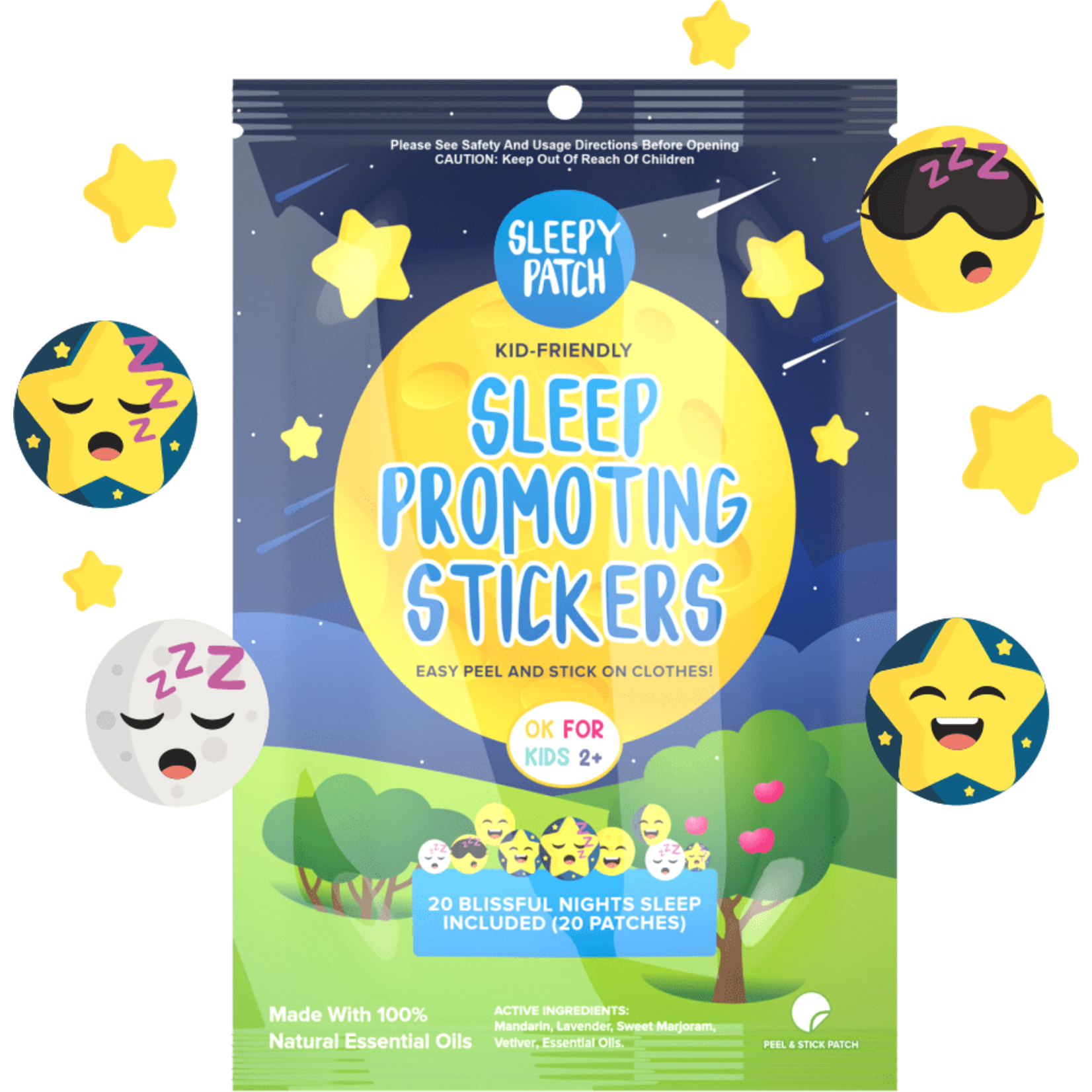 The Natural Patch Co The Natural Patch Co. Sleepy Patch Sleep Promoting Stickers