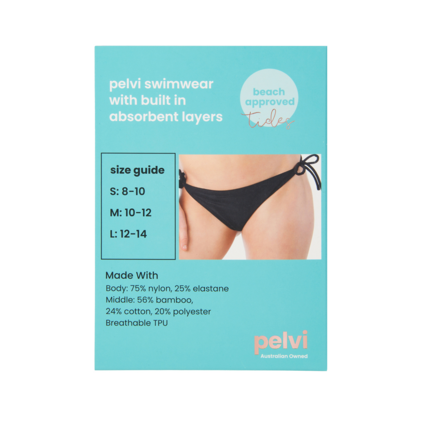 Pelvi Pelvi Tides Absorbent Swimwear Bottom