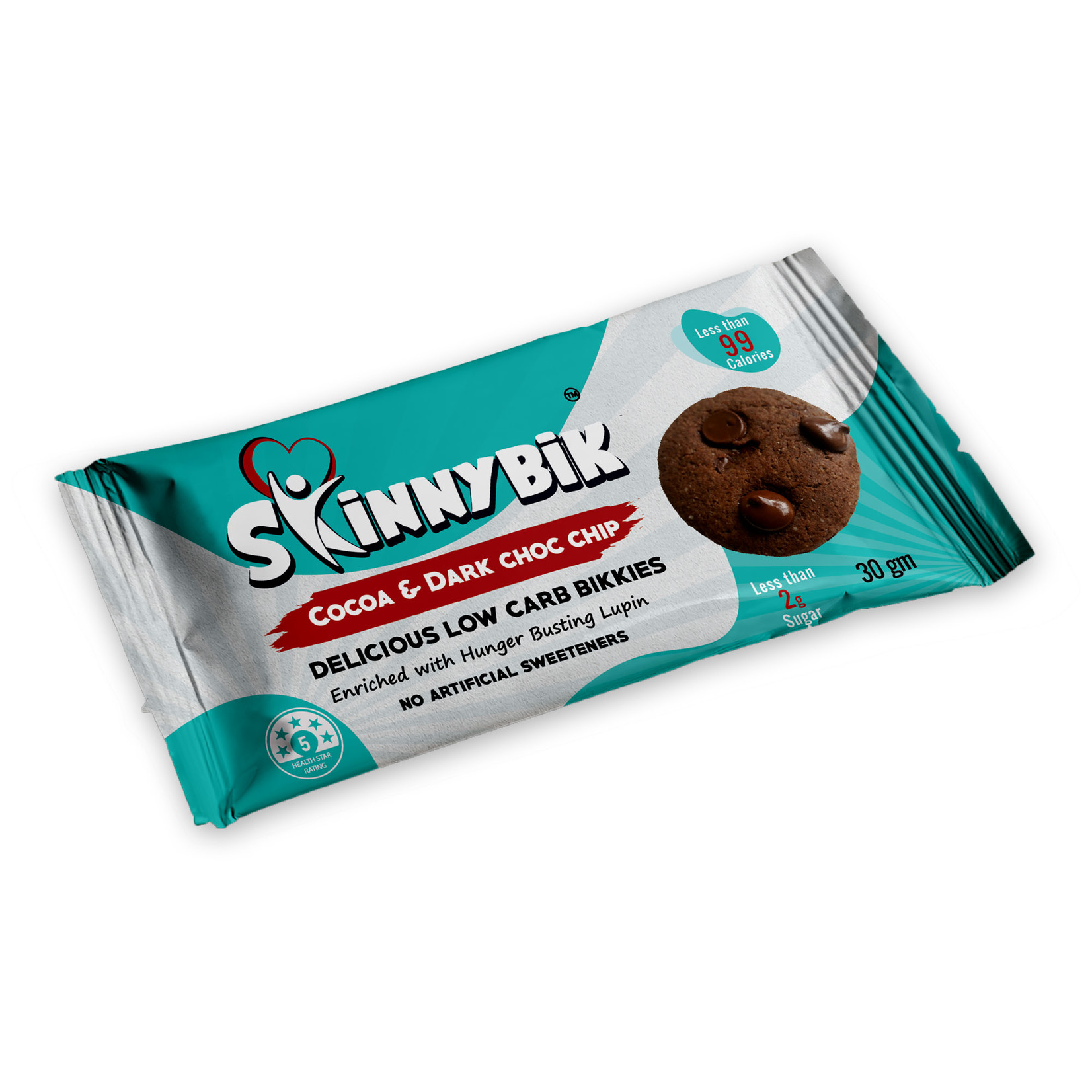 Skinnybik Skinnybik Low Carb Biscuits Cocoa & Dark Choc Chip