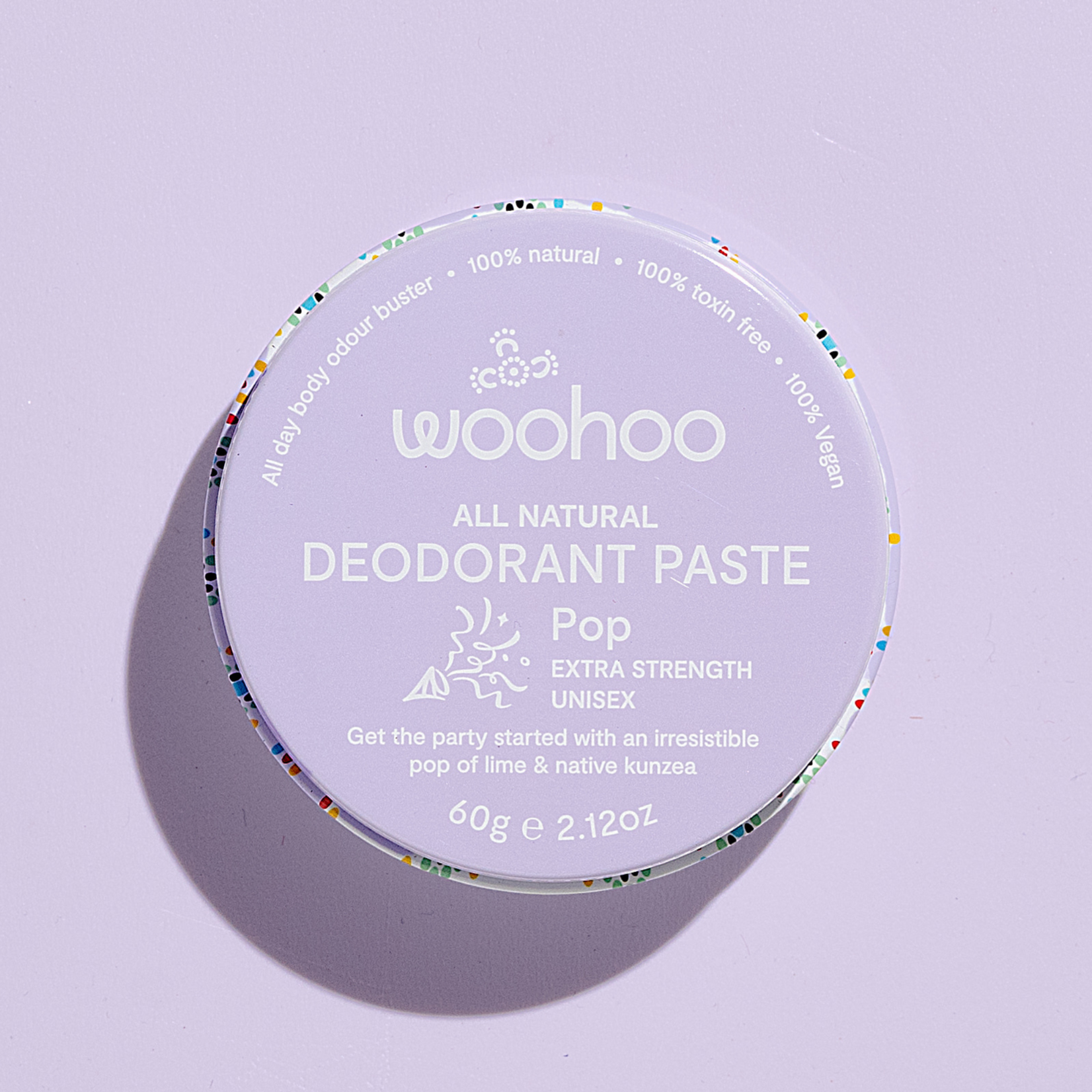 Woohoo Body Woohoo Deodorant Paste in Tin Pop