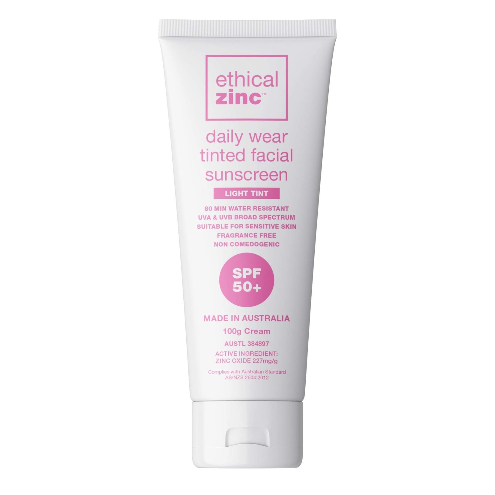 Ethical Zinc Ethical Zinc Daily Wear Tinted Sunscreen Light Tint