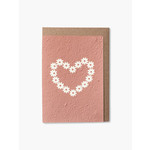 Paper & Bloom Paper & Bloom Plantable Cards Heart of Daisies Pink