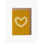 Paper & Bloom Paper & Bloom Plantable Cards Heart of Daisies Yellow
