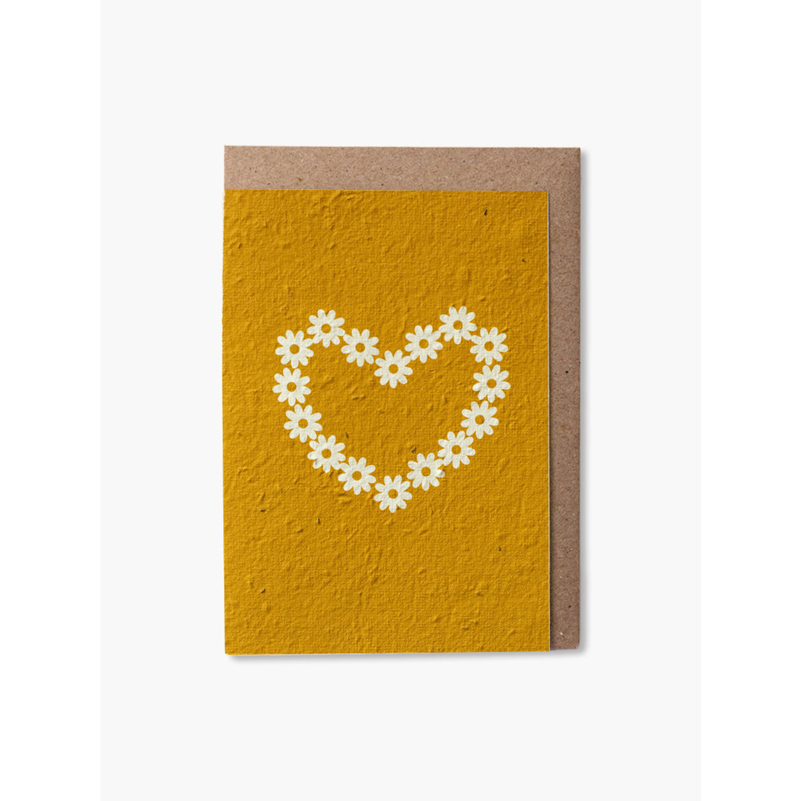 Paper & Bloom Paper & Bloom Plantable Cards Heart of Daisies Yellow